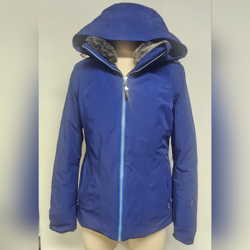 Obermeyer Blue Resort Ski Coat Jacket Blue Women's Medium Size 6